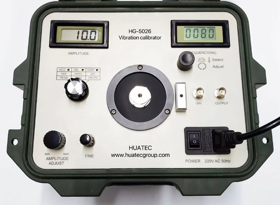 HG-5026 Calibratore di vibrazione a batteria con intervallo di frequenza da 1 a 1280 Hz e alta precisione