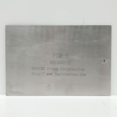 PSM-5 Pannello di prova TAM in acciaio inossidabile con cinque fessure PT Esemplare di riferimento per l'ispezione dei penetranti Blocco di taratura per il test LPI di NDT