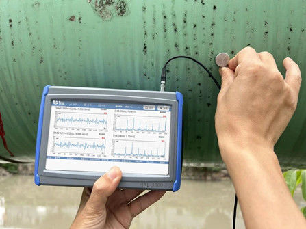 HAL-3000 Portable Industrial Acoustic Emission Pipeline Leak Detector with FFT Spectrum Analysis