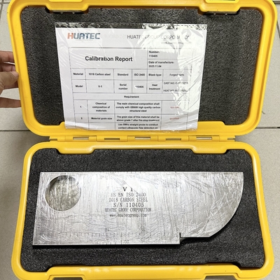 IIW V-1 CS SS AL Materiale UT Blocchi di taratura Strumento NDT
