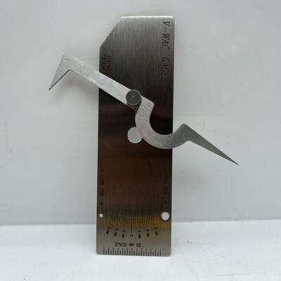 Tipo V-WAC Single Arm Fillet Stainless Steel Seld Gauge Metric & Inch Dual Scale