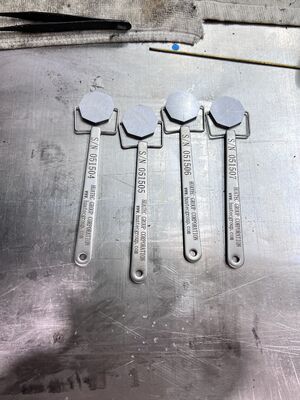 Octagonal Pie Gauge Magnetic Field Indicator Standard Octagonal Pattern MPI Magnetic Particle Inspection Field Test Piece