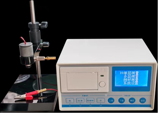 TG-100E Coulometrico Tester di spessore del rivestimento elettrolitico Stampa incorporata Strumento di misura dello spessore del rivestimento in oro a più strati di nichel cromo zinco