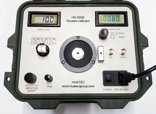 HG-5026 Accelerometro di vibrazione Trasduttore di velocità e prossimità Calibratore Shaker