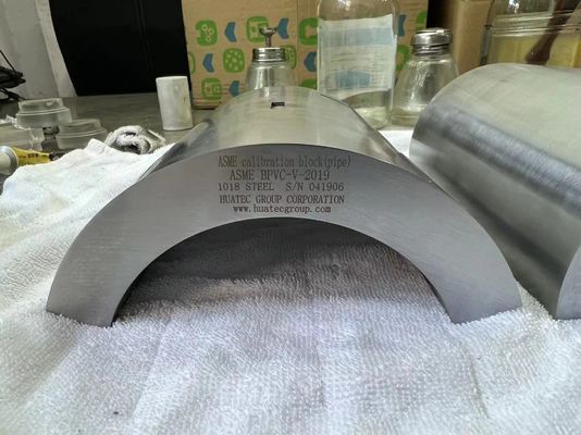 Blocco di calibrazione ultrasonica tipo tubo ASME BPVC-V-2015 per ispezione NDT