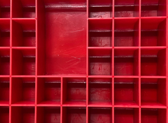 Numero di piombo rosso Box Lead Marker Box Accessori per rivelatore di difetti a raggi X