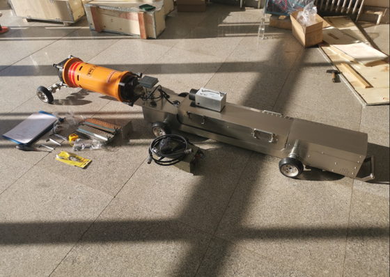 HUATEC X Ray Pipe Crawler Machine Diametro del tubo Distanza di rilevamento Dia 400-1100mm