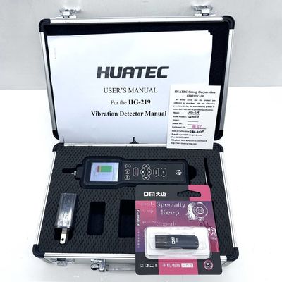 HG-219 Tester di vibrazione portatile Accelerazione, velocità, spostamento, misurazione dell'involucro per il monitoraggio delle macchine