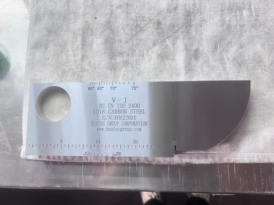 prova olandese del blocco di taratura dell'acciaio al carbonio IIW V1