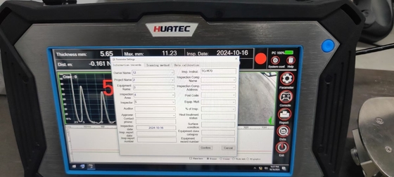TG-M70 Sistema di misurazione dello spessore della corrosione a scorrere magnetica