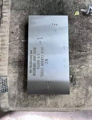 Confronto della risoluzione RC in acciaio al carbonio - Blocco di calibrazione a ultrasuoni standard AWS D1.1/D1.1M-2015