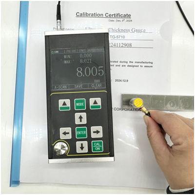 TG-5710 Strumento portatile di prova dello spessore del vetro in metallo di plastica