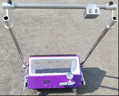 HC1400-LED, tester di perdite per scatole a vuoto a risparmio di manodopera con ruote a piedi e bastone ausiliario per l'ispezione delle saldature