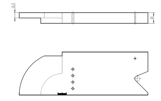 Calibrazione del raggio PAUT IIW Blocco ISO 19675 Metrico