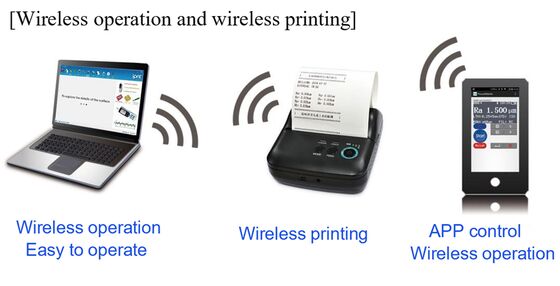 SRT-6610 Misuratore di Rugosità Superficiale con Display LCD a Colori 13 Parametri, APP per Cellulare Wireless Sincrono