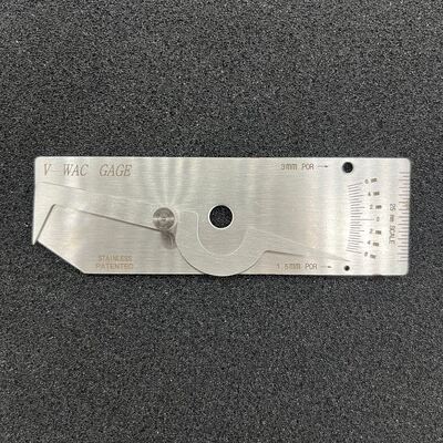 Tipo V-WAC Single Arm Fillet Stainless Steel Seld Gauge Metric & Inch Dual Scale
