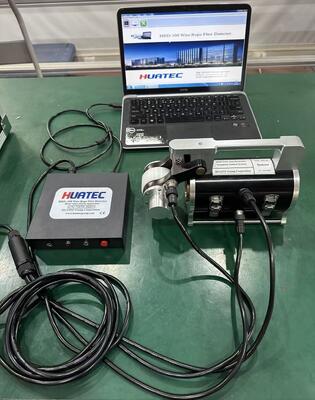 MRT Testing Magnetic Rope Steel Wire Ropes Defector Dispositivo di rilevamento difetti di usura HRD-100