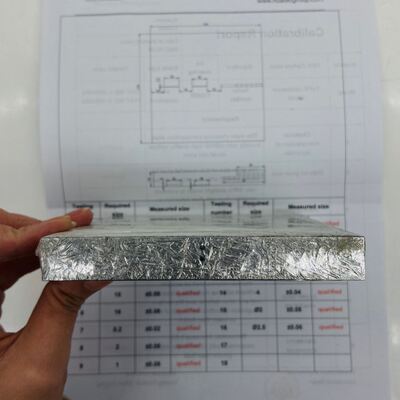 Custom TOFD Standard Surface Finish Calibration Block 1018 Steel Ultrasonic NDT Calibration Block