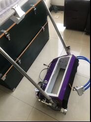 HC1400-LED Rilevatore di perdite per scatola sotto vuoto per saldature d'angolo Elettromagnete sotto vuoto da 60 kPa Motore con asta di spinta Luce a LED Serbatoio di stoccaggio Saldatura angolare NDT Attrezzatura per prove di tenuta