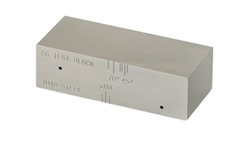 SC ASTM E164 Sensitivity Calibration Block Shear Wave Ultrasonic Probe Calibration Test Block con due fori laterali di 0,062"
