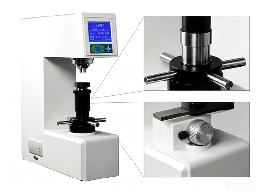 HR-150D Digital Rockwell Durezza Tester Caricamento automatico HRA HRB HRC Macchina per prove di durezza dei metalli su più bilance